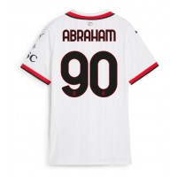 Camiseta AC Milan Tammy Abraham #90 Segunda Equipación Replica 2024-25 para mujer mangas cortas